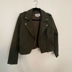 BB Dakota faux suede moto jacket